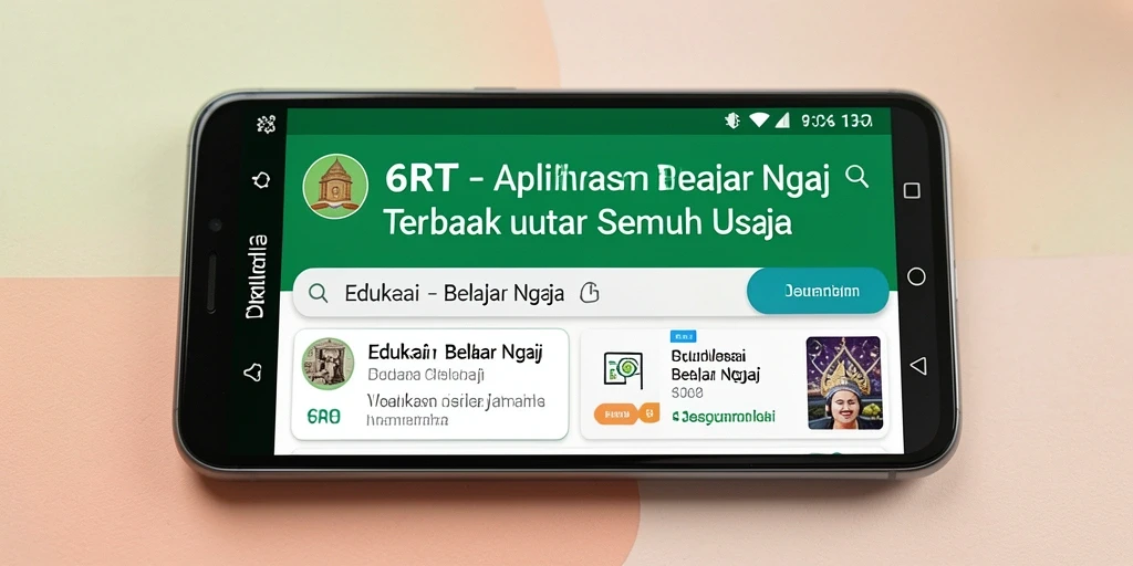 Tampilan antarmuka pengguna 6RT yang menarik dan informatif.
