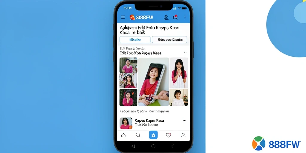 Antarmuka pengguna 888FW yang memudahkan pengeditan foto kertas kaca.