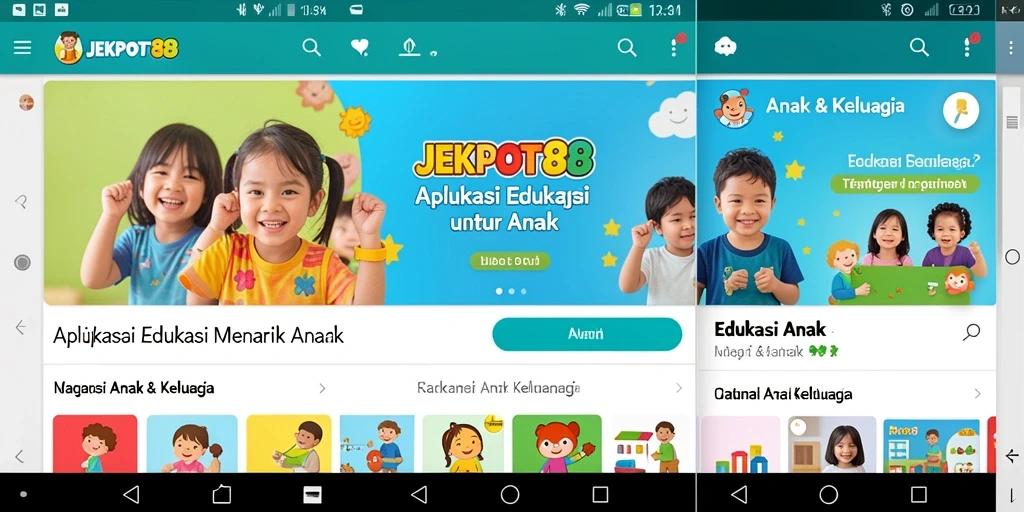 Antarmuka menarik JEKPOT88 untuk Edukasi Anak yang menyenangkan.