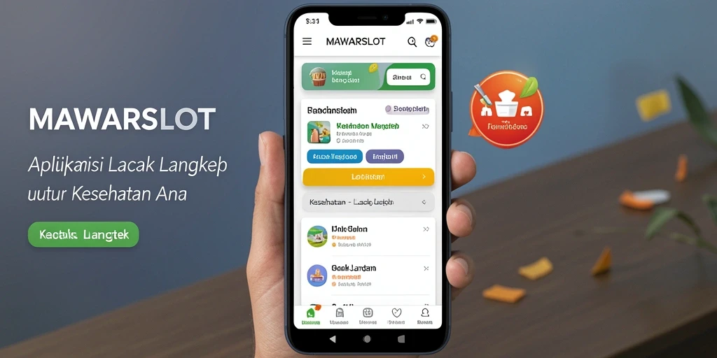 Tampilan antarmuka MAWARSLOT yang menarik dan fungsional untuk lacak langkah.
